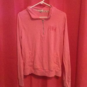 Pink Victoria secret quarter zip